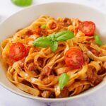 Pasta with Fresh Tomato Sauce is very delicious