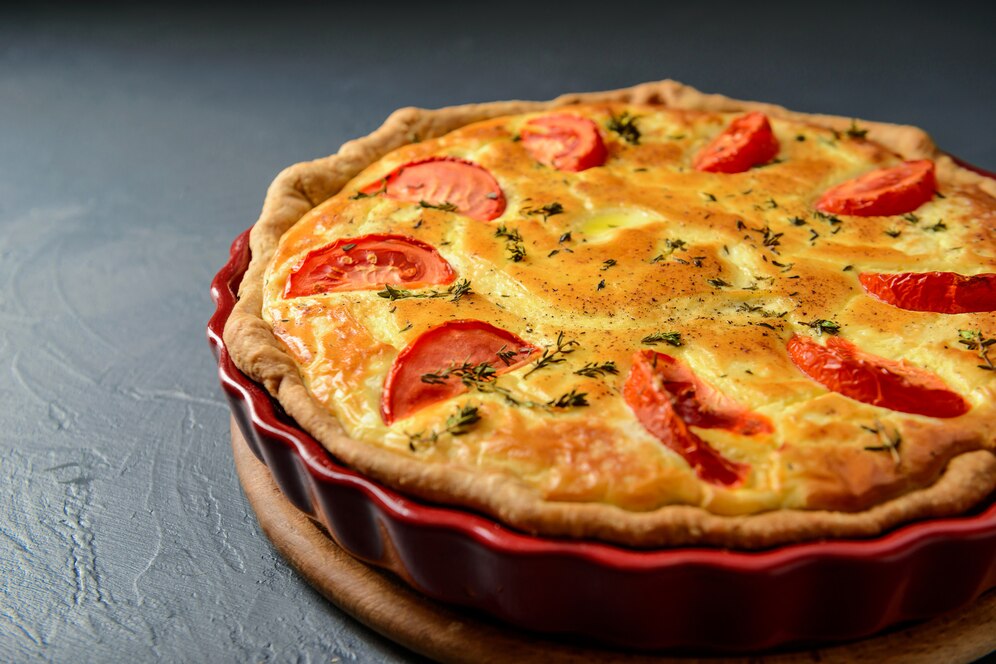 Sun-Dried Tomato & Fresh Mozzarella Quiche