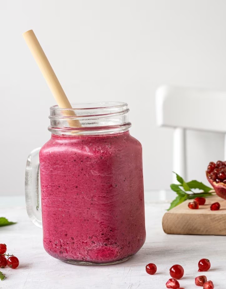Pomegranate-Banana Smoothie is healthy
