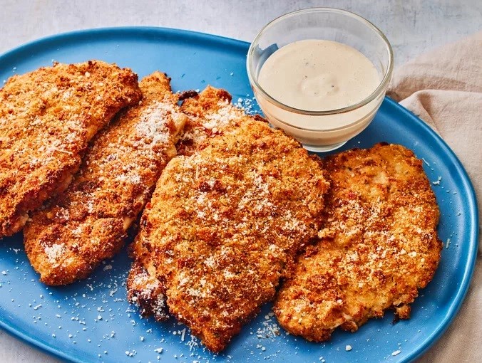 Crispy Caesar Chicken Cutlets