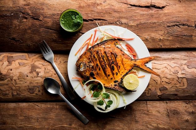 Tandoori Pomfret is a starter you will vouch for