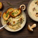 Creamy Mushroom & Spinach Pasta is creamy and delicious