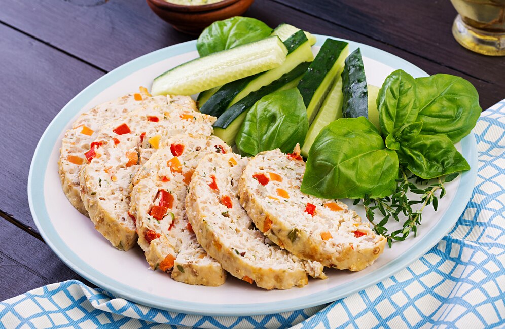 Feta & Roasted Red Pepper Stuffed Chicken Breast is very delicious