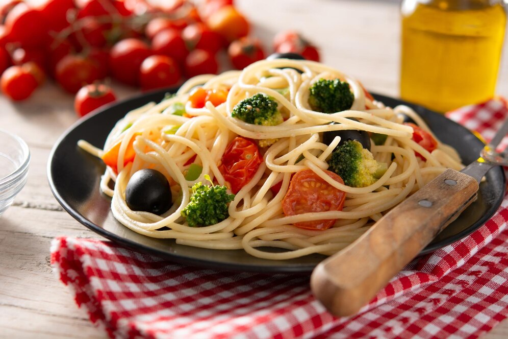 Vegetable Spaghetti is a quick go to meal