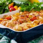 Chicken Cordon Bleu Casserole is an aromatic comfort food