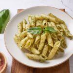 Chickpea Pasta with Lemony-Parsley Pesto is everyone's go to dinner