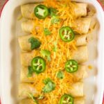 Creamy Chicken Enchiladas is easy to make for busy weekdays