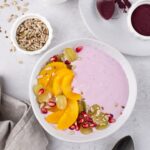 Raspberry-Peach-Mango Smoothie Bowl