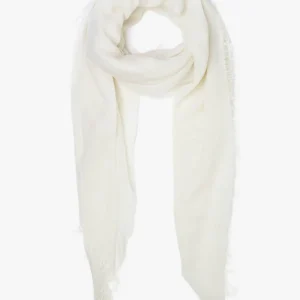 Eggshell white pashmina stole