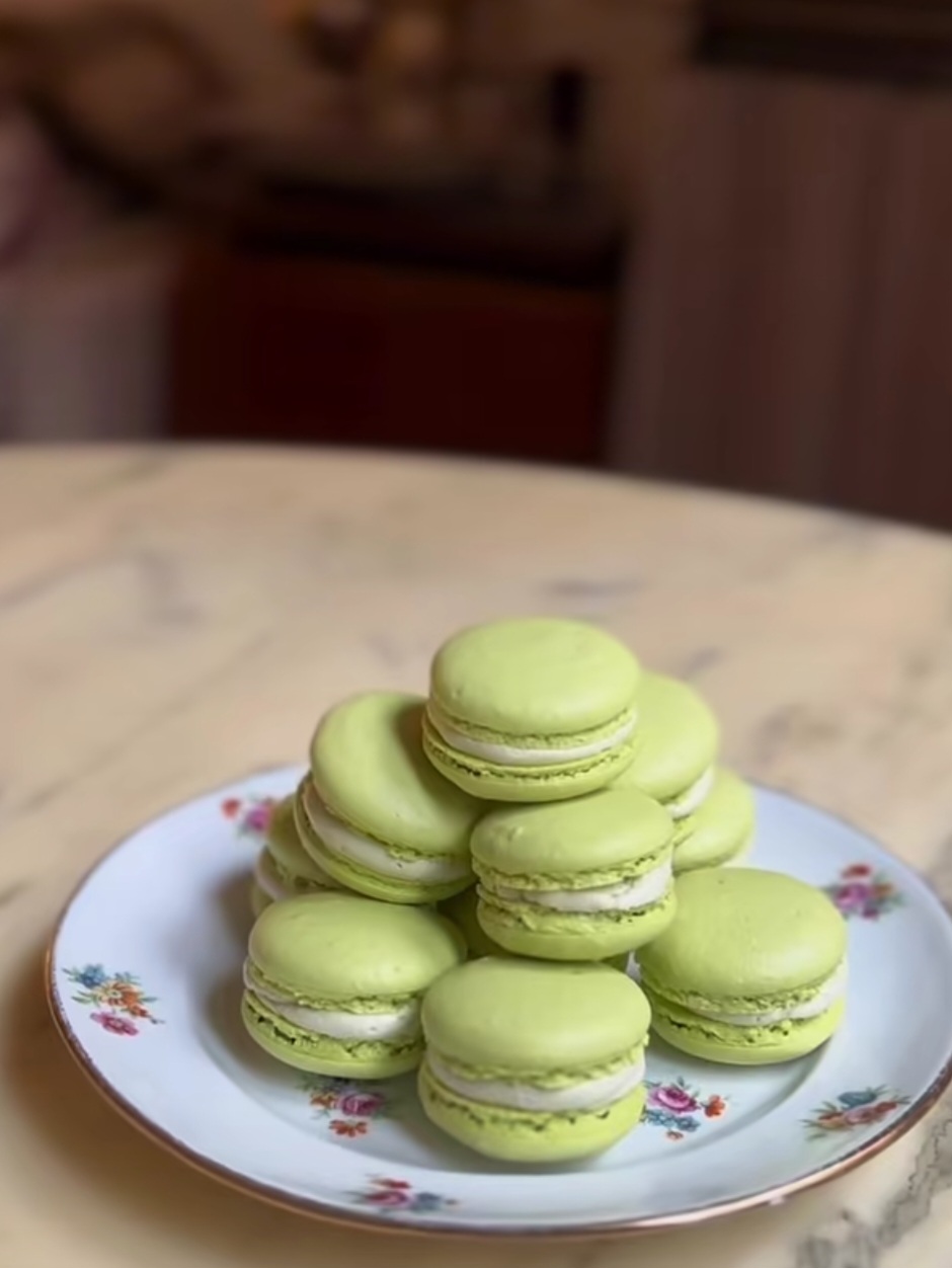 Pistachio Macarons